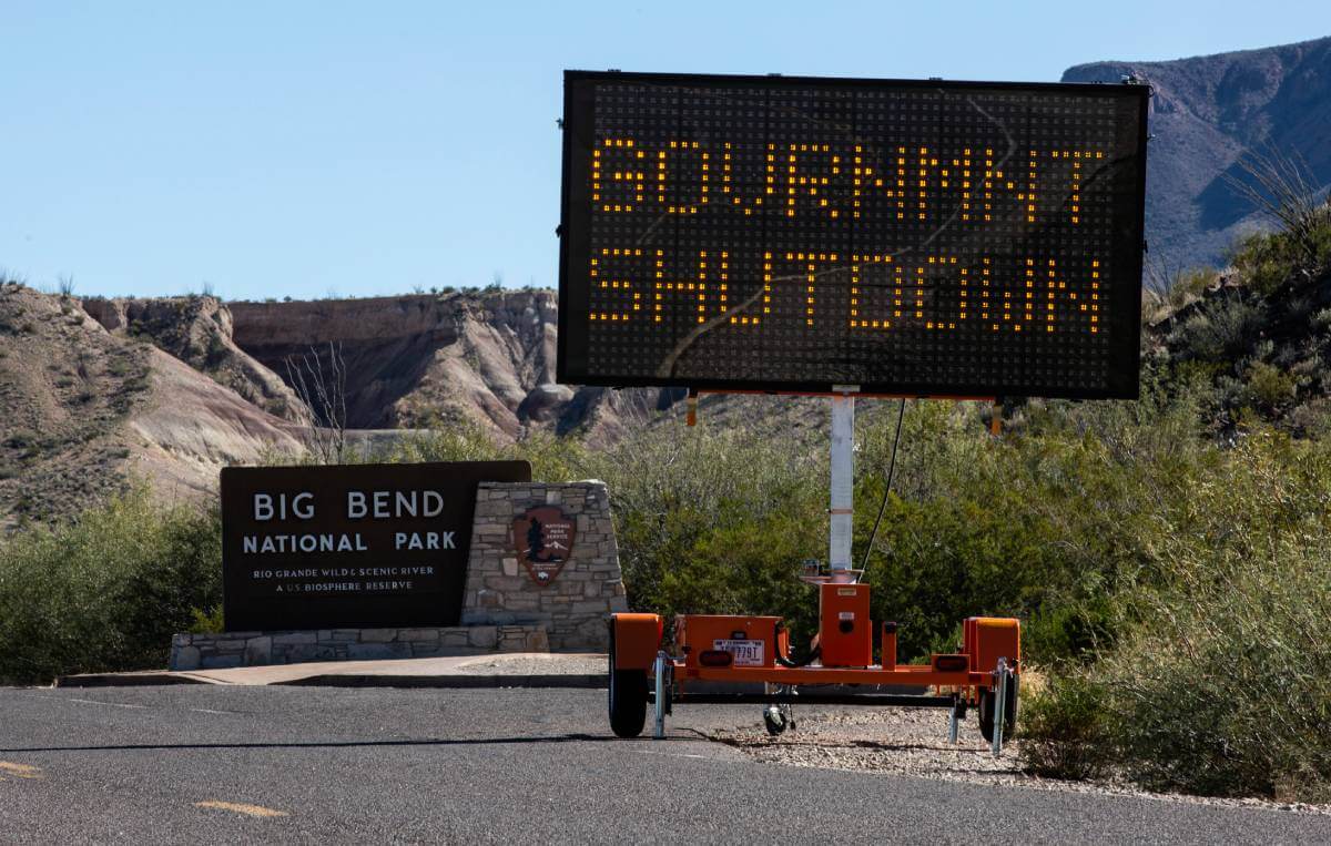 Government Shutdown sign