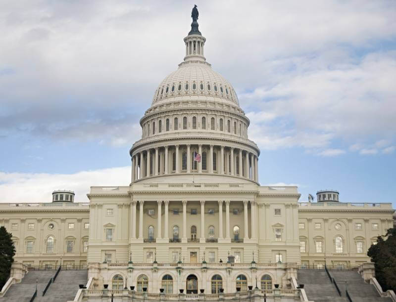 El edificio del Capitolio de Estados Unidos en Washington D.C.